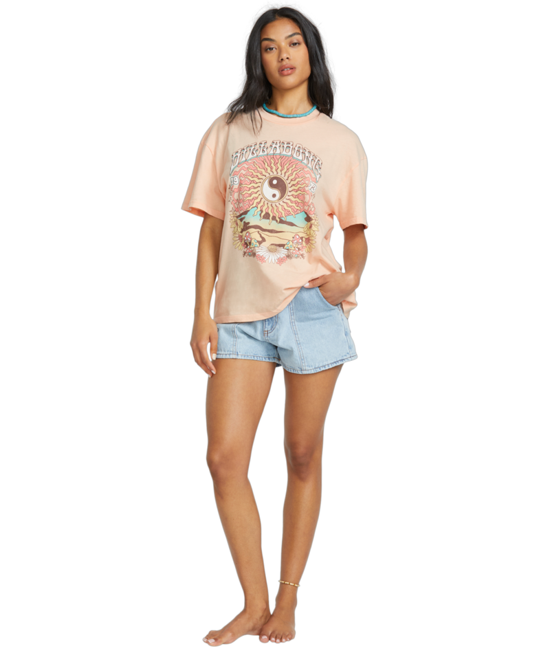 Women's Billabong In The Balance T-Shirt - MEFO-PEA