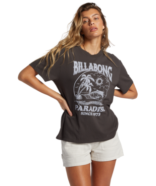 Women's Billabong Paradise Is Here T-Shirt - OFBBLACK