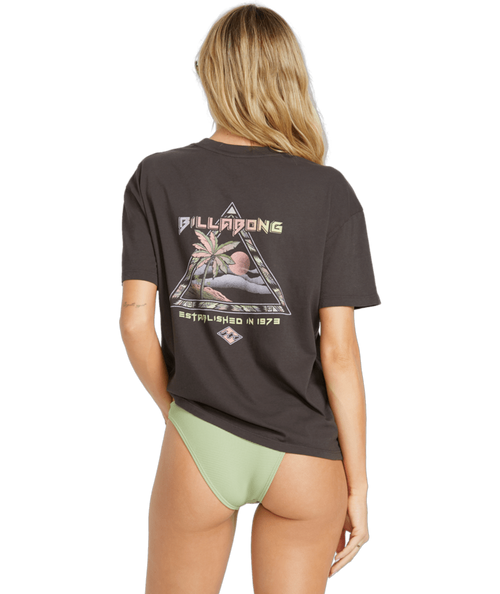 Women's Billabong Retro Surfin T-Shirt - OFB-OBLK