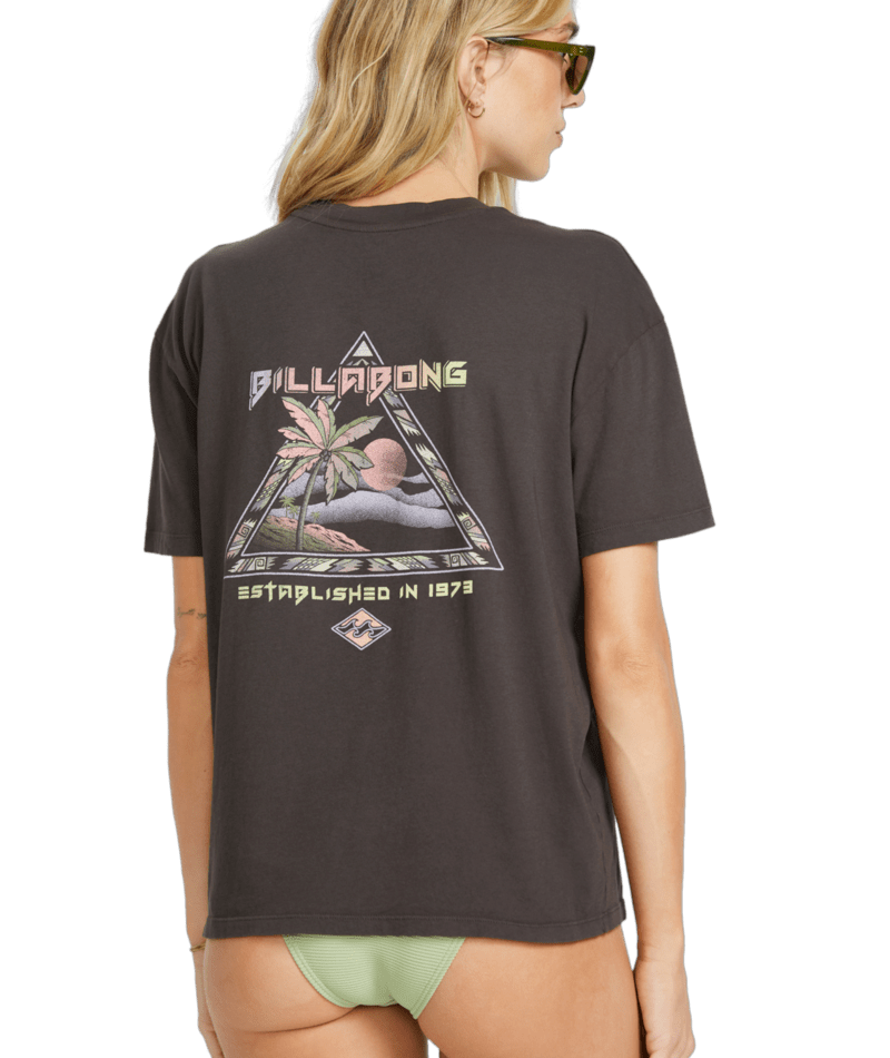 Women's Billabong Retro Surfin T-Shirt - OFB-OBLK