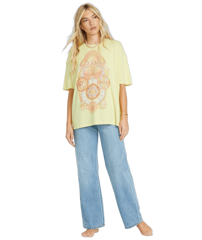 Women's Billabong Surf Mandala T-Shirt - YFJO-YEL