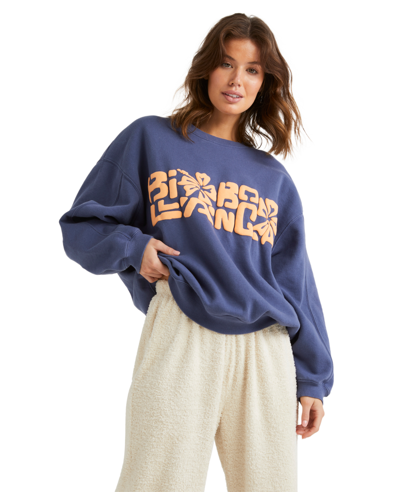 Women's Billabong Tiki Vibes Kendall Sweatshirt - BJNWBLUE