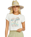 Women's Billabong Tropic Breaks Crop T-Shirt - WCP-WHIT