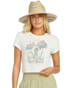 Women's Billabong Tropic Breaks Crop T-Shirt - WCP-WHIT