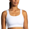 Women's Brooks Convertible 2.0 Sports Bra - 100 - WHITE/BLACK