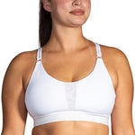 Women's Brooks Plunge 3.0 Sports Bra - 100 - WHITE/BLACK