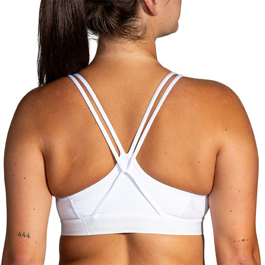 Women's Brooks Plunge 3.0 Sports Bra - 100 - WHITE/BLACK