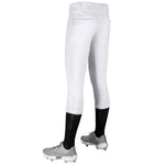 Women's Champro Tournament Low-Rise Softball Pant - FEARLESS INK Teams - WHITE