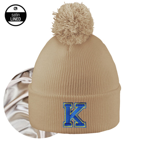 Women's Kearney High Bearcats Monroe Pom Beanie - TAN