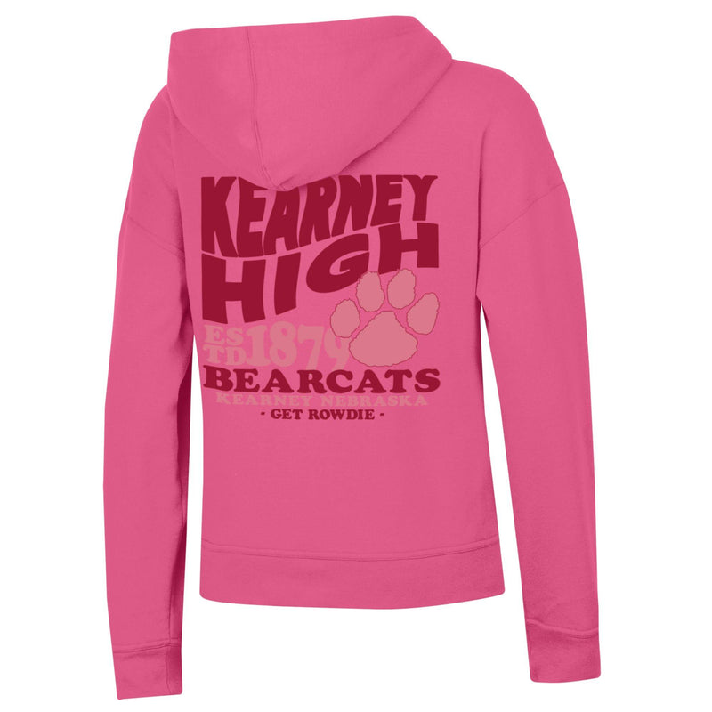 Women's Kearney High Bearcats Powerblend Hoodie - HEIRPINK