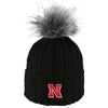 Women's Nebraska Huskers Alps Pom Beanie - BLACK