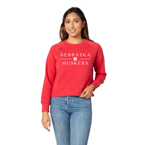 Women's Nebraska Huskers Boxy Crew - RED