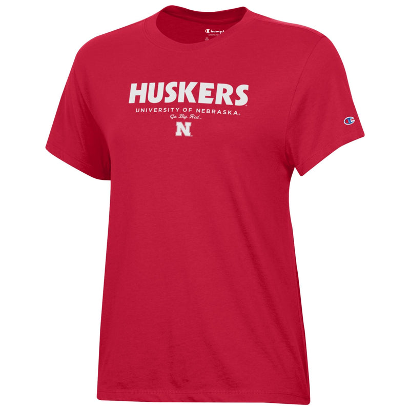 Women's Nebraska Huskers Core T-Shirt - SCARLET