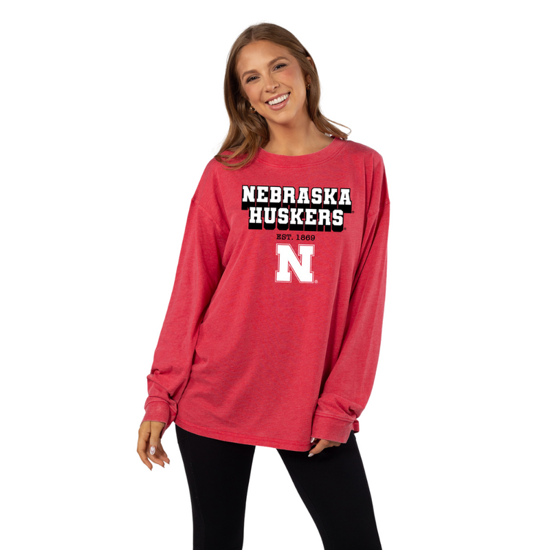 Women's Nebraska Huskers Forever Longsleeve - RED