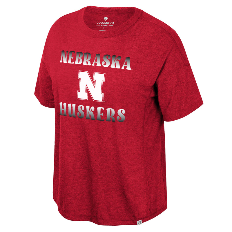 Women's Nebraska Huskers Stereotypical Oversized T-Shirt - NEBRASKA