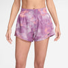 Women's Nike 3" One Dri-FIT High-Waisted Printed Short - 518 - HOT FUCHSIA