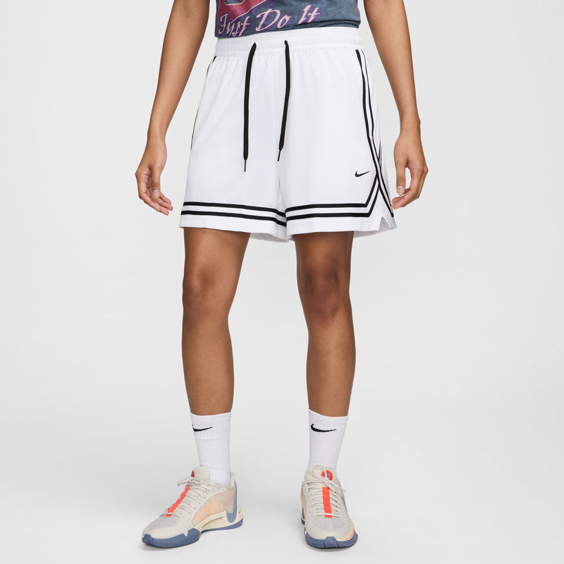 Women's Nike 5" Dri-FIT Crossover Short - 100 - WHITE/BLACK