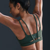 Women's Nike Alate Trace Light-Support Strappy Sports Bra - 338 - VINTAGE GREEN