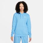 Women's Nike Club Fleece Hoodie - 412UBLUE