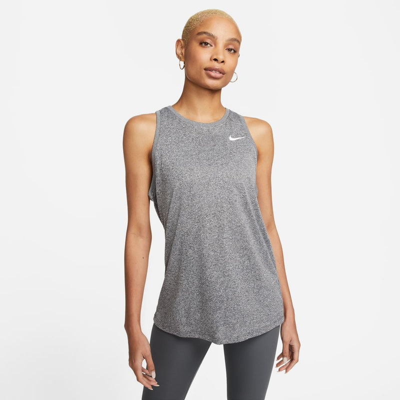 Women's Nike Dri-FIT Training Tank Top - 011 - HEATHER BLACK