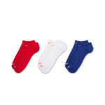 Women's Nike Everday+ Cushion No-ShowSocks 3-Pack - 996 RWB