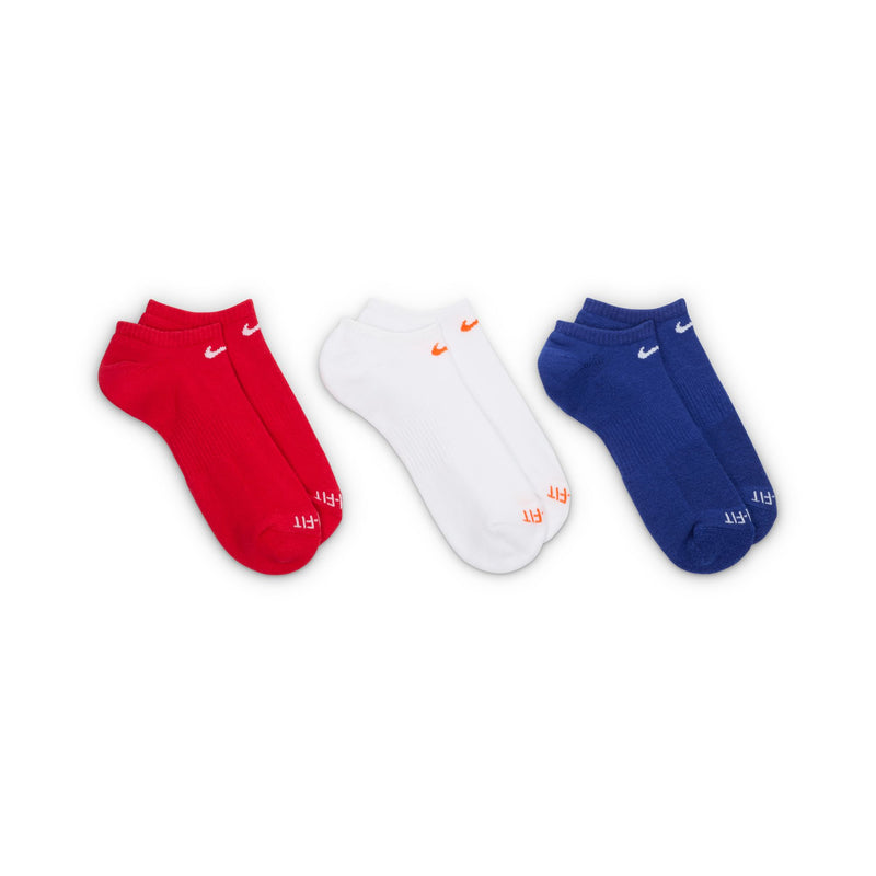 Women's Nike Everday+ Cushion No-ShowSocks 3-Pack - 996 RWB