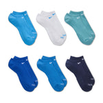 Women's Nike Everday Plus Cushioned No-Show Socks - 6 Pair - 937 BLUE