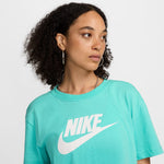 Women's Nike Icon Futura Crop T-Shirt - 304GREEN