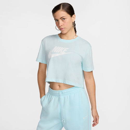 Women's Nike Icon Futura Crop T-Shirt - 474GLACI