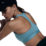 Women's Nike Medium Support Swoosh Bra - 464DENIM