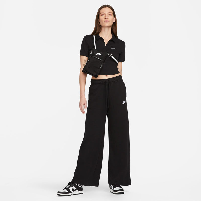 Women's Nike Mid-Rise Wide-Leg Sweatpants - 010 - BLACK