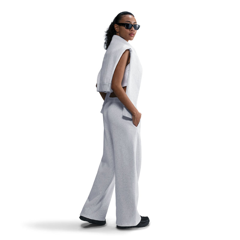 Women's Nike Mid-Rise Wide-Leg Sweatpants - 051 - BIRCH