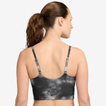 Women's Nike One Convertible Longline Printed Bra - 010 - BLACK