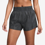 Women's Nike One High-Waisted 3" Printed Shorts - 060 - ANTHRICITE