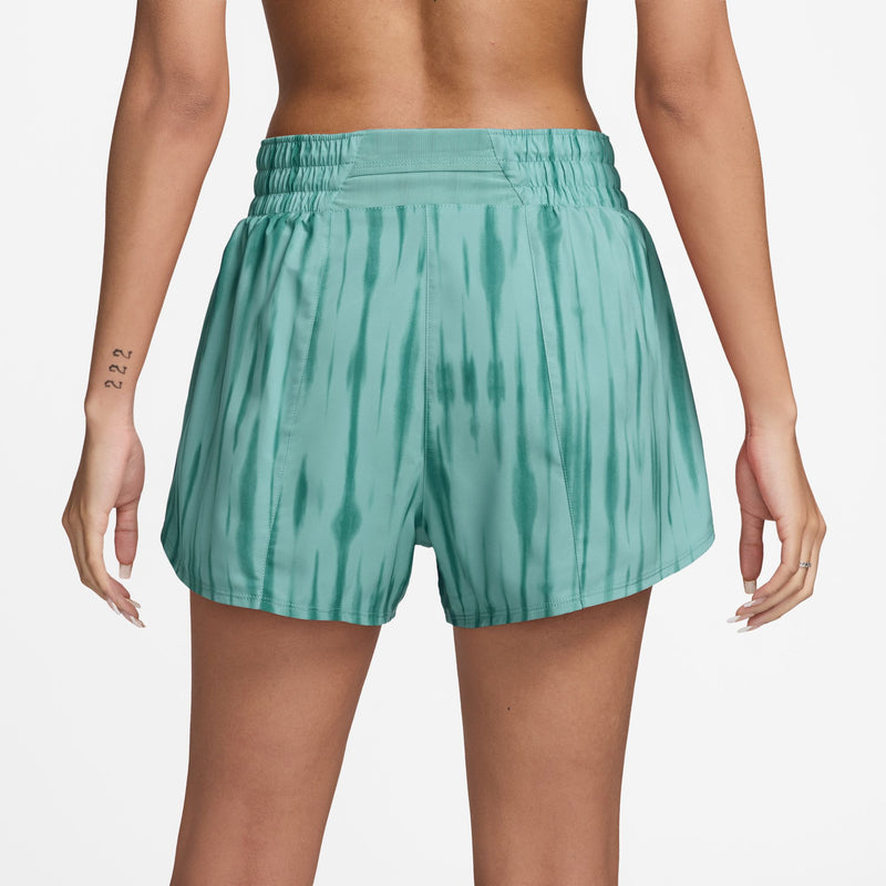 Women's Nike One High-Waisted 3" Printed Shorts - 300GREEN