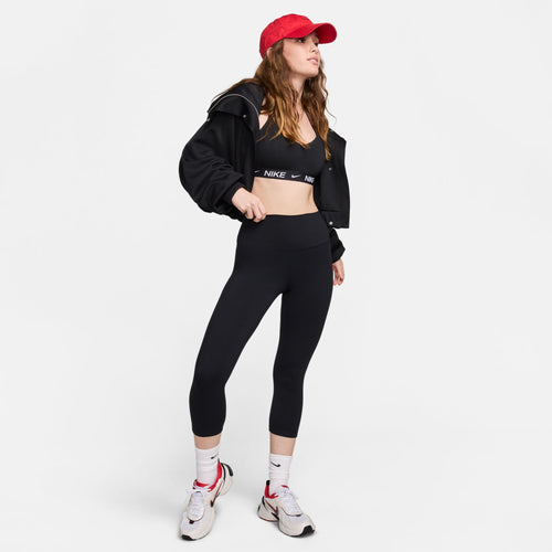 Women's Nike One High-Waisted Crop Leggings - 010 - BLACK