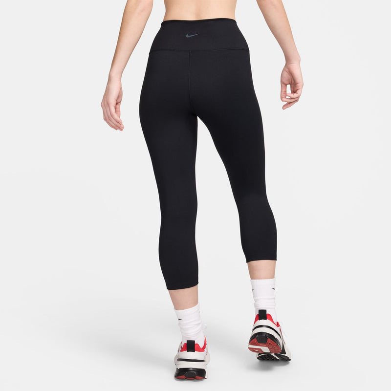 Women's Nike One High-Waisted Crop Leggings - 010 - BLACK