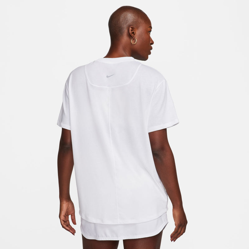 Women's Nike One Relaxed T-Shirt - 100 - WHITE/BLACK