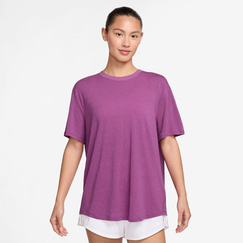 Women's Nike One Relaxed T-Shirt - 518 - HOT FUCHSIA