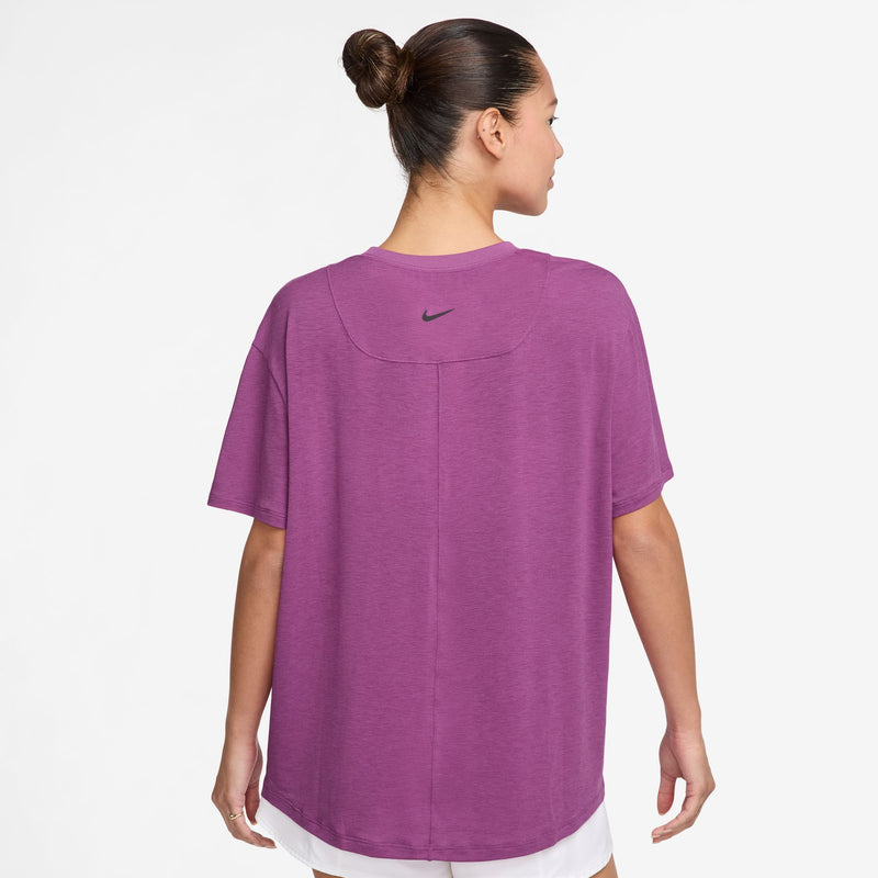 Women's Nike One Relaxed T-Shirt - 518 - HOT FUCHSIA