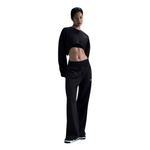 Women's Nike Phoenix Fleece High-Waisted Wide-Leg Pants - 010 - BLACK