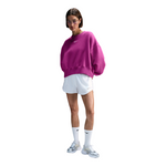 Women's Nike Phoenix Over-Oversized Fleece Crew - 518 - HOT FUCHSIA