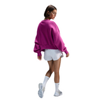 Women's Nike Phoenix Over-Oversized Fleece Crew - 518 - HOT FUCHSIA