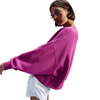 Women's Nike Phoenix Over-Oversized Fleece Crew - 518 - HOT FUCHSIA