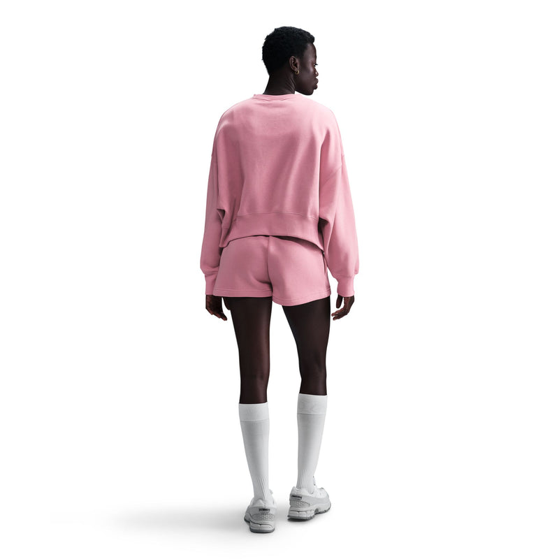 Women's Nike Phoenix Over-Oversized Fleece Crew - 699 - ELEMENTAL PINK