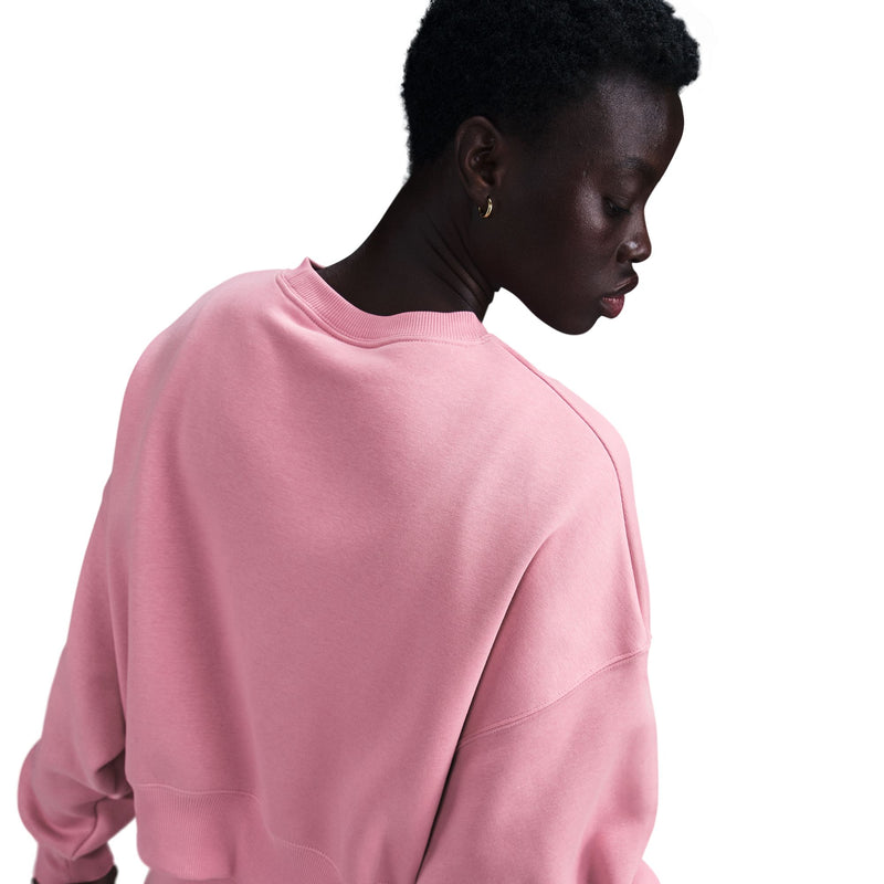 Women's Nike Phoenix Over-Oversized Fleece Crew - 699 - ELEMENTAL PINK