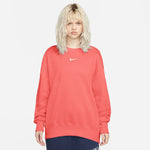 Women's Nike Phoenix Oversized Fleece Crew - 814EMBER