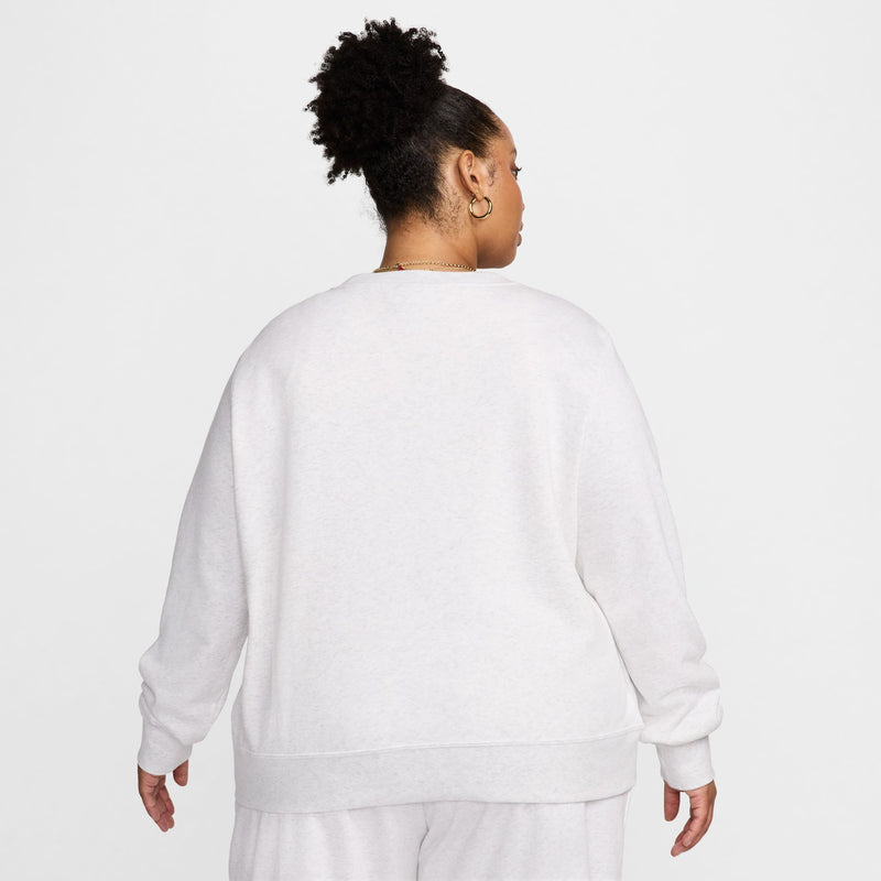 Women's Nike Plus Club Fleece Crew - 051 - BIRCH