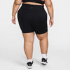 Women's Nike Plus One High-Waisted 8" Biker Shorts - 010 - BLACK