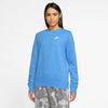 Women's Nike Sportwear Club Fleece Sweatshirt - 412 - UNIVERSITY BLUE